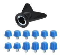 OTOTEC Lot de 12 crampons M6 pour chaussures de football avec installateur pour chaussures de football, chaussures de sport, entraînement (8 mm et 10 mm)