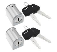 OTOTEC Lot de 2 Antivols de Direction en Acier Inoxydable avec Clés Compatible avec Honda CG125 La Moto
