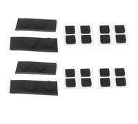 OTOTEC Lot de 2 Bouchons Anti poussière en Caoutchouc pour Trou de Vis Vis Avant Et Arrière Pieds en Caoutchouc Compatible avec Nintendo 3DS XL LL Noir