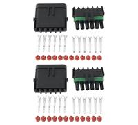 OTOTEC Lot de 2 connecteurs mâles femelles étanches à 6 broches pour voiture 14-16 AWG pour connecteur électrique de voiture