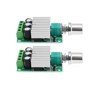 OTOTEC Lot de 2 contrôleurs de vitesse PWM DC 12 V-24 V 10 A pour moteur de ventilateur 50 x 32 x 16 mm pour contrôle de la vitesse du moteur du ventilateur, contrôle de la lumière LED