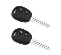OTOTEC Lot de 2 Coques de Protection pour Télécommande de Voiture à 2 Boutons avec Embryon de Clé Compatible avec Chevrolet Lova Sail Aveo sans Puce
