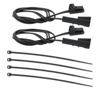 OTOTEC Lot de 2 Faisceaux de Câbles de Réparation Et de Modification de Voiture Mâle à Femelle à 2 Broches Longueur 40 cm avec Attache de Câble 4B0971832 4E0972575 907650.02 Compatible avec Volkswagen