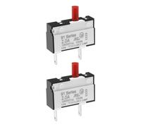 OTOTEC Lot de 2 interrupteurs de protection contre les surcharges de circuit - Commutateur de réinitialisation manuelle - Interrupteur poussoir à réinitialisation thermique - 914266-01 - 2 A - 125/250