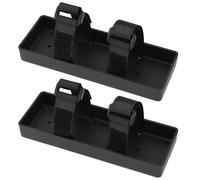 OTOTEC Lot de 2 Plateaux de Batterie pour Voiture RC 145 X 49 Mm Accessoire de Voiture RC pour Voiture sur Chenilles 1/8 1/10 AXIAL SCX10 D90 RC avec Attache Antidérapante Noir
