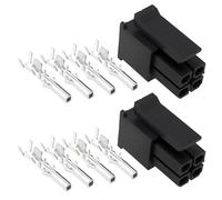 OTOTEC Lot de 2 Prises Femelles à 4 Broches avec Borne Compatible avec Molex Micro Adaptées à La Plupart des Voitures