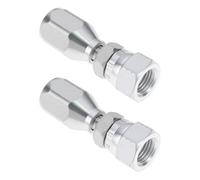 OTOTEC Lot de 2 raccords de tuyau hydrauliques réutilisables 6,35 mm BSP pour tuyau métallique R1T 1SN 1