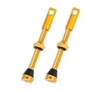 OTOTEC Lot de 2 Valves Tubeless Or 60 mm en Alliage d’Aluminium Compatible avec Peaty’s Compatible avec Muc-Off
