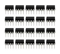 OTOTEC Lot de 20 amplificateurs opérationnels TL071CP de rechange TL071 pour amplificateur opérationnel IC puce DIP-8 à faible bruit JFET pour traitement du signal audio