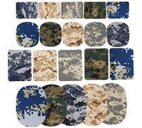 OTOTEC Lot de 20 écussons à motif camouflage créatif à coudre ou à repasser - Accessoires pour décoration de vêtements, loisirs créatifs