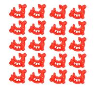 OTOTEC Lot de 20 pinces de joint en plastique rouge de 10 mm pour verre standard conique - Accessoire de joint en verre dépoli