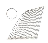 OTOTEC Lot de 24 Porte-clés en Acier Inoxydable Argenté 160 mm