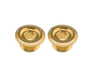 OTOTEC Lot de 2pcs Vis de Fixation pour Pédalier de Vélo de Montagne Doré en Alliage d'aluminium CNC Compatible avec Shimano HollowTech II Deore XT SLX Saint & Zee (VTT)