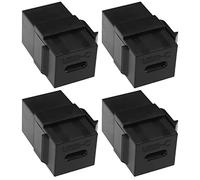 OTOTEC Lot de 4 adaptateurs Keystone USB 3.1 Type-C femelle vers femelle Keystone pour plaque murale - Noir