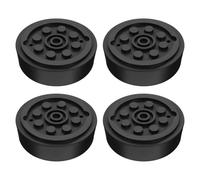 OTOTEC Lot de 4 Blocs en Caoutchouc pour Cric Hydraulique Horizontal de 52 Mm Adaptés à La Plupart des Voitures Coussin en Caoutchouc pour Cric Support de Cric Noir