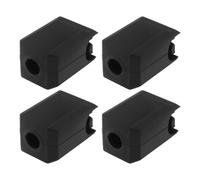 OTOTEC Lot de 4 chaussettes en silicone pour imprimante 3D 21,5 x 13,5 x 11,5 mm compatibles avec Bambu Labs X1C P1P P1S X1 Noir