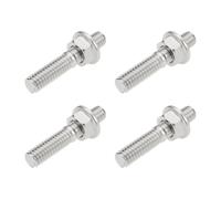 OTOTEC Lot de 4 écrous de fixation BC22976 compatibles avec Har-ley Compatible avec Softail Compatible avec Dyna Compatible avec Sportster