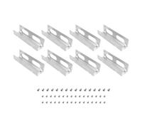 OTOTEC Lot de 4 paires de supports de montage pour disque dur de bureau pour baies de disque dur de 3,5" à 5,25" 92 x 25 x 22 mm