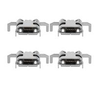OTOTEC Lot de 4 prises de charge USB de rechange compatibles avec manette Xbox One Dual Sense Argenté