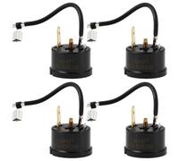 OTOTEC Lot de 4 protecteurs thermiques de surcharge pour réfrigérateur 1/6 HP 125 W Réinitialisation automatique Compatible avec les compresseurs de réfrigérateur