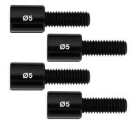 OTOTEC Lot de 4 Réglages de Barillet de Câble de Vélo Compatible avec Shimano Compatible avec SRAM M5/M6 Noir 23 mm