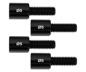OTOTEC Lot de 4 Réglages de Barillet de Câble de Vélo Compatible avec Shimano Compatible avec SRAM M5/M6 Noir 23 mm