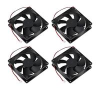 OTOTEC Lot de 4 Ventilateurs sans Balais CC 2 Broches 9025S DC9025 90 X 90 X 25 Mm pour Ordinateur CNC GPU Cup