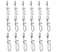 OTOTEC Lot de 45 clips de leurre à changement rapide en acier inoxydable 18,5 mm 19,5 mm 23 mm 10 kg 15 kg 20 kg