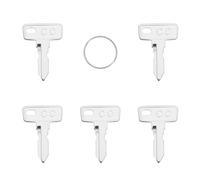 OTOTEC Lot de 5 clés de rechange pour voiturette de golf 2,7 x 3,4 cm compatibles avec Club Car DS Compatible avec Club Car Precedent Electric Golf Cart Clé d'allumage en métal