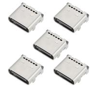 OTOTEC Lot de 5 Connecteurs de Port de Charge de Type C 24 Broches pour Station d'accueil Pièce de Rechange pour Port d'alimentation électronique Projets de Bricolage