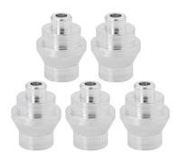 OTOTEC Lot de 5 Embouts de Frein en Alliage d'aluminium pour Câble de Vélo Diamètre Intérieur de 7 Mm pour Levier de Frein pour Vélo Pliable Vélo de Course Argent