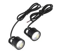 OTOTEC Paire Universel 120 LM DC12V Moto Phare Brouillard Lumière Blanc LED Angle Yeux Conduite DRL Lampe Étanche