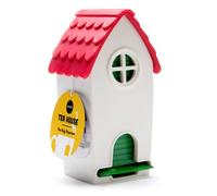 Ototo Casetta Porta Bustine di Te', Bianca/Rossa, 19 x 10 x 9 cm