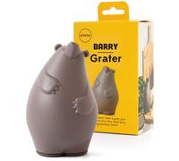 OTOTO Râpe en acier inoxydable, sans BPA, lavable au lave-vaisselle, gadget de cuisine amusant, broyeur de légumes, cadeau et accessoire de cuisine mignon (râpe à fromage Barry l'ours, marron)