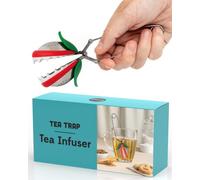 OTOTO Tea Trap Loose Tea Steeper - Tea Diffuser for Loose Tea Leaves - Cute Tea Infuser for Brewing Flavorful Teas - Tea Holder Loose Leaf Tea - Stainless Steel Kitchen Gadget Strainer with Fine Mesh