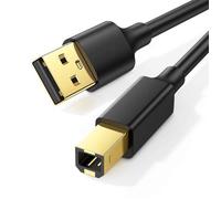 Ototon® 1.5M Câble Imprimante USB 2.0 A Mâle vers USB B Mâle Câble Scanner Cordon Imprimante Type B - 1.5M