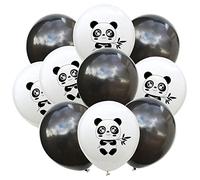 Ototon 12 Pouces Ballons de Baudruche en Latex Rond Motif Panda Ballons Gonflable Décoration Fournitures pour Anniversaire Baptême Baby Shower Party 10pcs