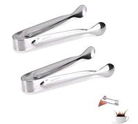 Ototon Pince à Sucre en Acier Inoxydable Glaçon Gâteaux Ustensile de Cuisine pour Dîner Bars Restaurant Mariage 2pcs