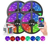Ototon Ruban LED WiFi 20m 5050 RGB 600 LEDs 16 Millions de Couleurs Étanche IP65 Bande LED Intelligent 12V 8A avec Télécommande IR Compatible avec Alexa Google Home [Classe énergétique A++]
