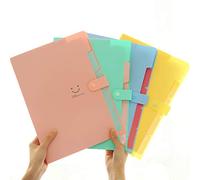 Ototon Trieur Valisette Accordéon Classeur Pochettes Porte-documents avec 4 Compartiments Format A4 Portable Extensible Rangement pour Bureau Maison Scolaire 2pcs