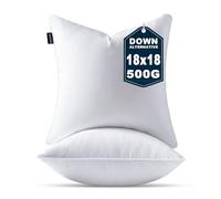 OTPIPCS Coussins Garnissage 45 x 45 cm Lot de 2 Alternative au Duvet Décoratifs Moyen 18 x 18 Pouces Coussins Carré Blancs Rembourrage Cushion Oreiller pour Canapé de Salon de Lit