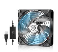 OTraki 120mm Mini Ventilateur Portable, Ventilateur Pc Usb 5v 3 Vitesse Réglable Usb Ventilateurs Ultra-Silencieux, Mini Ventilateur De Pc Avec Grille En Métal Pour Pc/Ps4/Ps5/Routeur/Serveur