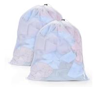 OTraki 2 Pièces Filet Linge Machine À Laver, 40x50cm Filet A Linge avec Cordon de Serrage Sac Lavage Réutilisable Sac A Laver De Lavage Vêtements Soutien-gorge Chaussettes Jouet Chemises