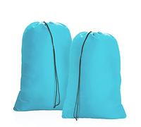 OTraki 2 Pièces Sac à Linge Sale Grand, 60x80cm Sac Linge Sale Voyage Pliable Sac de Rangement Cordon Sacoche à Linge Indéchirables Laundry Bag pour Jouets Maison Dortoir Camping