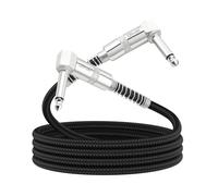 OTraki 2PCS Cable Jack Guitare, 6,3 mm Câble d'Instrument 1 m de Haute Qualité,Jack Coudé,Câble pour Guitare électrique pour Guitare Électrique,Basse,Amplificateur,Haut-parleur