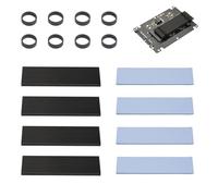 OTraki 4 pcs Dissipateur Thermique SSD M.2,Pads Thermiques en Silicone avec pastille thermique pour SSD M.2 2280, Disque Solide Dissipateur Thermique Pad compatible avec PC fixe/PS5