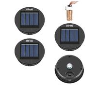 OTraki 4 Pièces Lampe Solaire de Rechange 8cm, 1.2V 600mAh Lampes Solaires de Rechange avec Ampoule LED, IP65 Étanche Remplacement de Couvercles Solaires pour Lanterne de Jardin, Terrasse et Extérieur