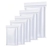OTraki 500x Sachet Zip, 5 Tailles Ziplock Bag, Pochon Plastique avec Fermeture à Glissière pour Emballage Polyvalent