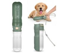 OTraki 520ML Gourde pour Chien, 180° Pliable Gourde Chien Promenade, Portable Bouteille d'eau pour Animaux sans BPA, pour Toutes Vos Sorties
