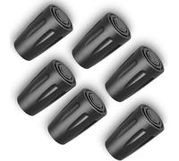 OTraki 6 Pièces Embouts en Caoutchouc pour Bâtons de Marche - Embouts de Remplacement avec diamètre intérieur 11 mm pour Nordic Walking Bâtons de Trekking Canne Piolet pour Asphalte Pavés Montagne